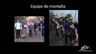 EQUIPO PARA LA PRÁCTICA DE MONTAÑISMO