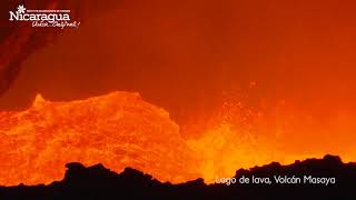 Lago de lava, volcán Masaya