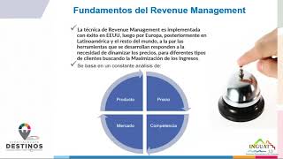 CONCEPTOS CLAVES DE REVENUE MANAGEMENT Y CANALES DE DISTRIBUCIÓN PARA LA NUEVA NORMALIDAD EN DESTIN