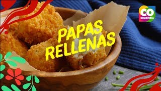 Así se prepara la Papa rellena de queso | Comida típica de Colombia