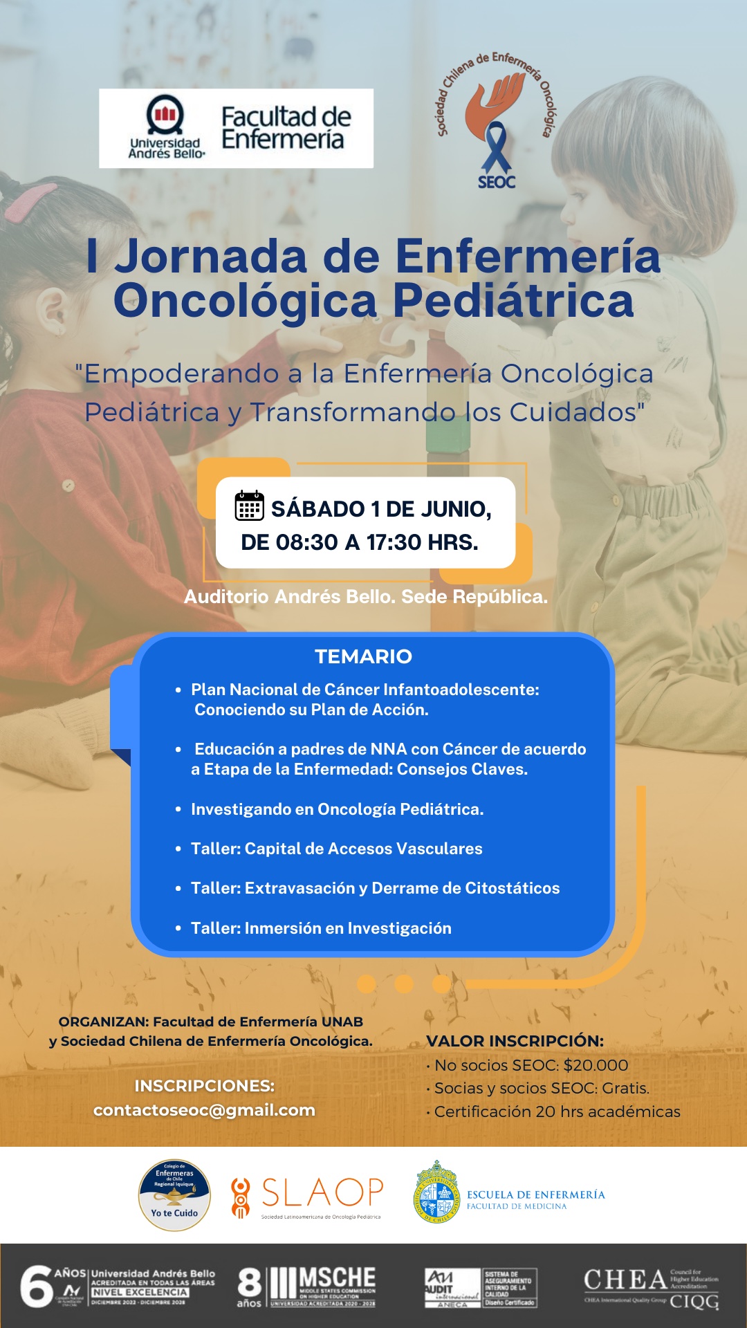 Primera Jornada de Enfermería Oncológica Pediátrica  en Chile: Fortaleciendo el Cuidado Infantil